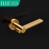 Serrure de porte moderne de luxe léger série Aosta Ultra3.0 ELLECASA, loquet magnétique silencieux minimaliste pour chambre, salle de bain, hôtel, en alliage de zinc