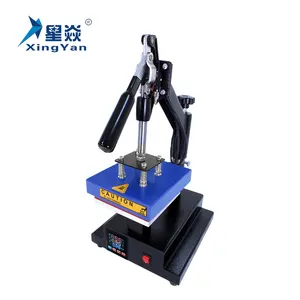 Xingyan 20 Years Experience 15x15 CM Sublimation Mini Swing Label Logo Heat Press Printing Machine For Clothing