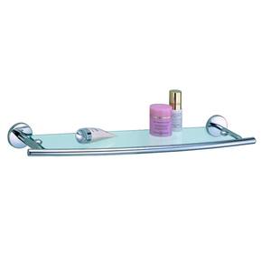 Accesorios de Baño, Estantes de Vidrio Clásicos para Montar en la Pared, Base de Aleación de Zinc de 500 mm, Vidrio Templado Cromado - Product Image 1