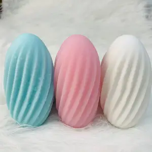 Factory Direct Sale Silicone Masturbation Cup Vagina Soft Stick Realistic Pocket Pussy Eggs Male Masturbator Egg Sex Toy for Me