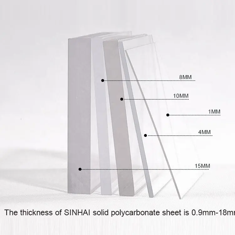 Clear 4x8 sheet plastic polycarbonate transparent solid poly carbonate sheets