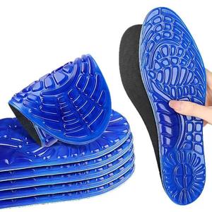 Massaging Gel Insoles Shock Absorbing Silicone Sports Insole Comfortable Foot Care Running Arch Support Breathable