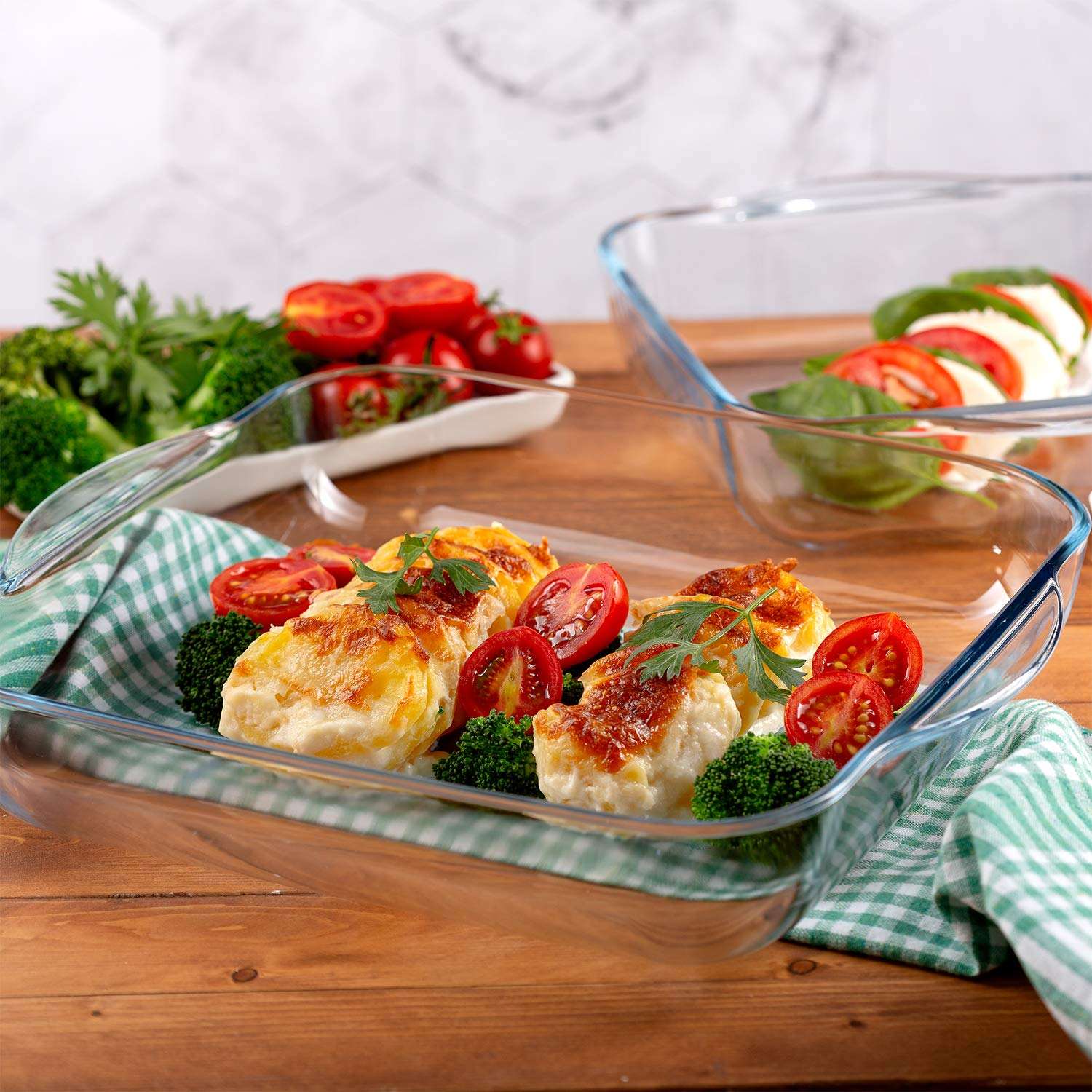 Heat-resisting Ellipse Oval Glass Baking Dish Microwave Bakeware