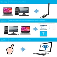 Nuevo Adaptador WiFi USB Inalámbrico de Doble Banda 2.4GHz/5.8GHz para PC y Laptop, 10/100Mbps USB 2.0, Certificado ROHS
