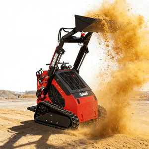 Minicargadora Somate Multifuncional con Motor Honda Euro5/EPA a Gasolina, Movimiento sobre Orugas, Capacidad de Cucharón de 0.2m, Alta Eficiencia - Product Image 4