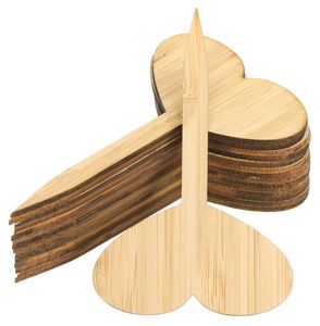 Étiquettes <span class=keywords><strong>de</strong></span> plantes en bambou étiquette <span class=keywords><strong>de</strong></span> signe <span class=keywords><strong>de</strong></span> plante en bois écologique marqueur <span class=keywords><strong>de</strong></span> jardin en bois étiquettes <span class=keywords><strong>de</strong></span> jardin décoratives pour graines en pot herbes fleurs - Product Image 2