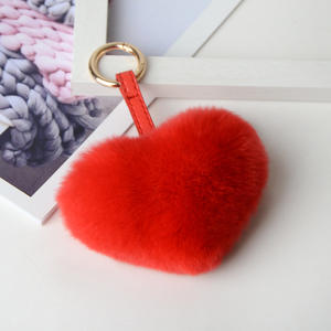 Nueva llegada Día de San Valentín Llavero de corazón de peluche Regalo del día de San Valentín - Product Image 3
