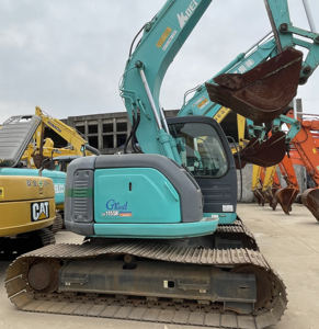 รถขุดมือสอง KOBELCO SK115SR 11 ตัน ทนทาน ใช้งานได้หลากหลาย ระบบไฮดรอลิก แบบตีนตะขาบ มีรุ่น SK55SR SK70 SK200-8 พร้อมส่ง - Product Image 1