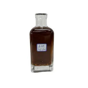 Vendita calda della fabbrica 375ml 500g bottiglie di vetro vuoto quadrato liquore o miele bottiglie di prezzo inferiore