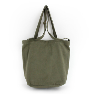 Sac fourre-tout professionnel personnalisé, écologique, grand, uni, en toile de coton, réutilisable, sac de shopping à bandoulière, deux poches, fermeture à glissière - Product Image 1
