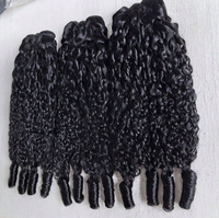 Grossistes de Cheveux Ondulés Naturels Indiens, Produits Capillaires Bruts à Cuticules Alignées pour Femmes Noires, Lots de Cheveux Humains Bouclés Pixie en Vrac