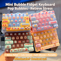 Mood Recharge Station 26-Keycap Plastic Stress-Relief Finger-Tip Mechanical Keyboard Keychain Toy Bag Pendant Unisex 14 Years &