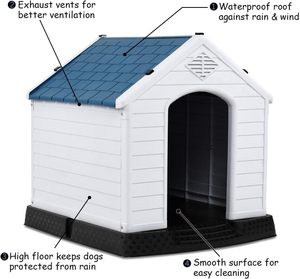Caseta para Perros Nueva, Moderna, de Lujo, para Interiores y Exteriores, con Techo de Plástico para Todas las Estaciones, OEM/ODM - Product Image 4