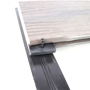 Clips de fixation de plancher de pont en bois Composite caché en plastique