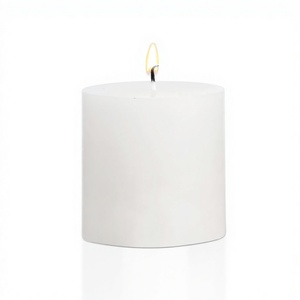 Velas de Parafina sin Goteo y sin Aroma, Hechas a Mano, Color Negro Sólido, para Halloween y Bares, Decoración del Hogar, 3x4 Pulgadas - Product Image 3