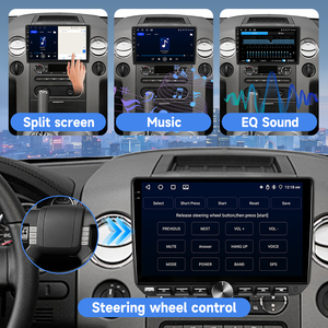 Estéreo para Coche Podofo para <span class=keywords><strong>Ford</strong></span> <span class=keywords><strong>F150</strong></span> 2004-2008 de <span class=keywords><strong>10</strong></span>'' 4+64G Doble Din Android con CarPlay/Android Auto Inalámbrico Teclas de Piano GPS WIFI OEM ODM - Product Image 4
