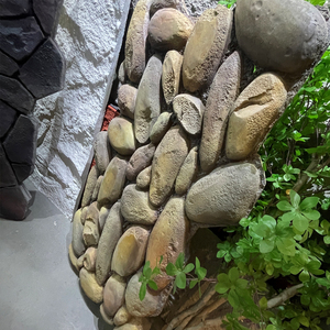 Painel de Parede de Pedra <span class=keywords><strong>Artificial</strong></span> PU 3D com Textura Natural de Rocha de Rio, Impermeável e Leve para Interiores e Exteriores de Vilas - Product Image 3