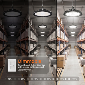 Projecteur LED UFO Super Lumineux 150W 200W 300W pour Éclairage Industriel Intérieur – Idéal Garage, Usine, Atelier, Entrepôt - Product Image 4