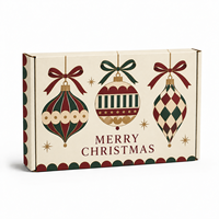 Boîtes d'expédition personnalisées pour cadeaux de Noël avec impression festive pour l'emballage de vente au détail et de commerce électronique