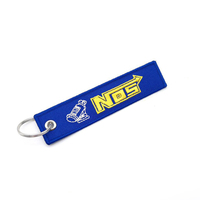 Porte-clés brodé pour la culture de la modification automobile, broderie informatique, pendentif de sac à dos anti-perte