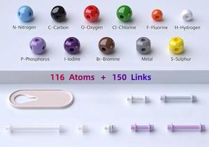 Kit Modello di Orbitali Elettronici per Chimica, 125 Pezzi, Strumento Didattico per Insegnanti, Studenti e Scienziati, Modello Molecolare per Lezioni di Chimica - Product Image 5