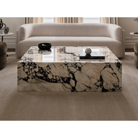 Table basse de salon de luxe en marbre Calacatta Viola naturel personnalisé SH STONE