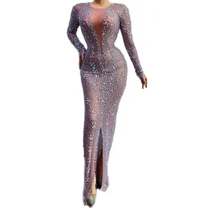 2024 Abendparty-Mode Temperament Luxuskleid Damenmode sexy Abnehmen langes Kleid Partykleider Damen
