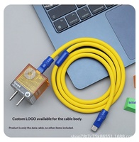 Câble de charge rapide USB Type-C vers Type-C 3A certifié MFI PD240W avec conducteur en silicone et métal pour iPhone 13-17 et appareils Android (en boîte)