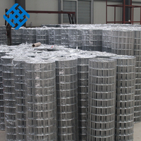 Vente en gros personnalisée après galvanisation à chaud 1/2 3/4 pouces trou carré soudé usine de grillages de cage de volière