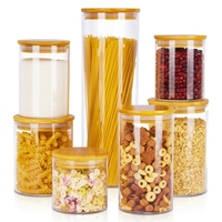 Organisateur de cuisine, couvercles hermétiques de 1 à 2 litres, récipients à nourriture de type rabattable, bocaux de stockage pour épices, sucre, café, céréales
