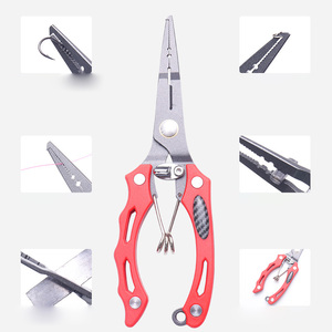 काली मछली पकड़ने की लाइन काटने वाले उपकरण स्टेनलेस स्टील मछली पकड़ने के उपकरण लंबे बीक के साथ - Product Image 2