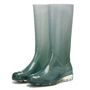 <span class=keywords><strong>Bottes</strong></span> de <span class=keywords><strong>pluie</strong></span> Wellington en PVC pour femmes YL474, couleur personnalisée, mode, antidérapantes, résistantes à l'eau, pour l'extérieur - Product Image 5