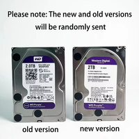 قرص صلب داخلي WD Purple - جديد للكمبيوتر المكتبي SATA 6 جيجابت/ثانية ذاكرة تخزين مؤقت 64 ميجابايت 3.5 بوصة 1 تيرابايت - WD10EJRX