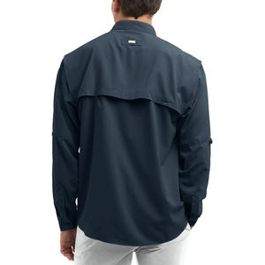 Camisa de pesca de manga larga con botones y protección solar SPF 50, de secado rápido, para proveedores - Product Image 3