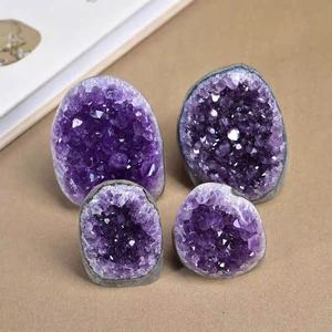 Tinh thể thạch anh tím nguyên khối dạng cụm, dùng trang trí nhà cửa, khử từ và thanh lọc - Product Image 5