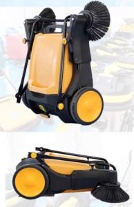 Balayeuse manuelle sans fil légère et efficace pour sols industriels et routes - Product Image 3