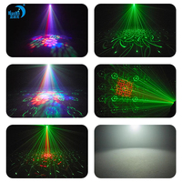 Lumières de scène de karaoké à domicile contrôlées par la voix KTV atmosphère Laser en forme de coeur lanterne LED rotative transfrontalière pour Hall DMX512