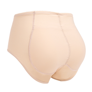 Panties transpirables con almohadillas para realce de glúteos brasileños, control medio, uso diario, nailon y elastano - Product Image 6