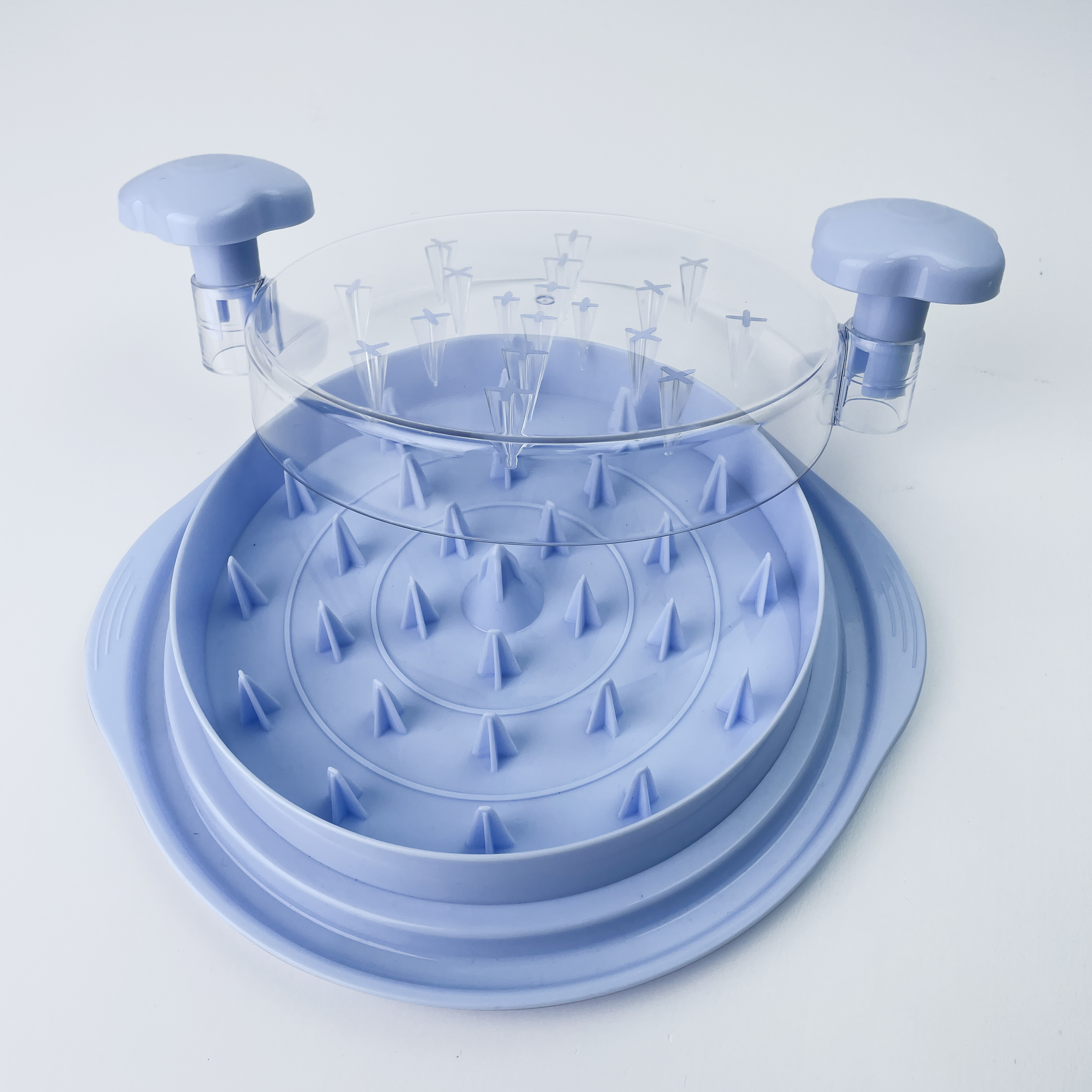 Blue transpanrent lid