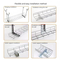 Support mural en forme de L et triangulaire anti-corrosion Support de bras de support en forme de L Grille Chemin de câbles Accessoires en acier inoxydable