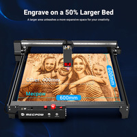 Máquina de Grabado Láser Mecpow X5 de 22 W, Área de Grabado de 600x600 mm, Punto Láser de 0.08x0.1 mm con Asistencia de Aire Automática, UE