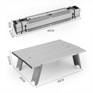 Modern Ultralight Aluminum Foldable Camping <strong>Table</strong> Portable Outdoor Dining for Beach Picnic Patio Furniture Bulk Wholesale - Product Image 3