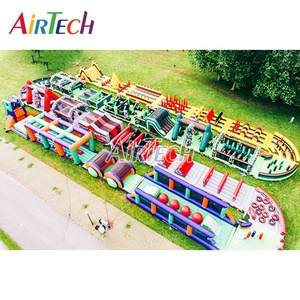 Tùy chỉnh thực hiện khổng lồ thổi lên dành cho người lớn khóa học trở ngại Inflatable trò chơi ngoài trời thổi phồng đua theo dõi Inflatable Ninja khóa học Nhà cung cấp - Product Image 1