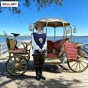 Calèche royale électrique de luxe classique en fer forgé de style européen, 150-250 CV, couleur personnalisable pour mariage - Product Image 1