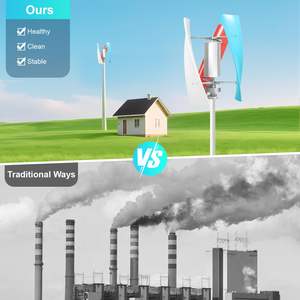 100W-400W 수직축 풍력 발전기 키트 3 블레이드 1.2m 로터 직경 12V/24V 출력 CE & CCC 인증 - Product Image 6