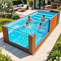 Piscine hors sol en fibre de verre, jacuzzi extérieur résistant aux UV, pour hôtel commercial, boutique, bien-être et style de vie.