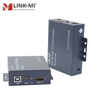 ตัวขยายสัญญาณ <span class=keywords><strong>HDMI</strong></span> 100 ม. ผ่านสาย CAT5/5e รองรับ 1080P60Hz รองรับ USB KVM แสดงผลระยะไกลแบบ Local ป้องกันไฟกระชาก - Product Image 4