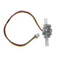 Sensor Aliran Optik PCTG 6mm DC5V Output Sinyal Pulsa Tahan Suhu 60C Pengukur Aliran Air untuk Pencuci Piring Pembersih Botol Susu