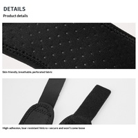Genouillère de sport Gounod avec sangle rotulienne, en néoprène, coussinets en silicone, compression réglable pour la course et le basketball