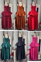 Nouvelles arrivées OUDINA : Robes longues élégantes à dos nu et à volants pour femmes, grandes tailles